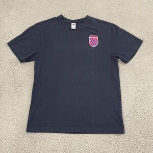 K-Swiss My Swiss T-Shirt Men L Navy Classic Patch Short Sleeve